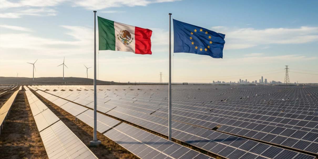 México recibe millonaria inversión de la UE en energías limpias y tecnología