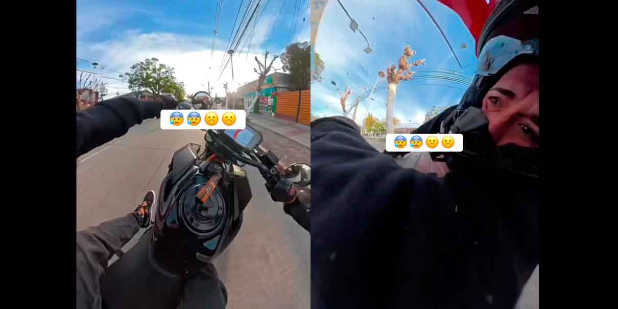 Motociclista grabó su brutal accidente tras intentar “caballo de acero” en plena calle