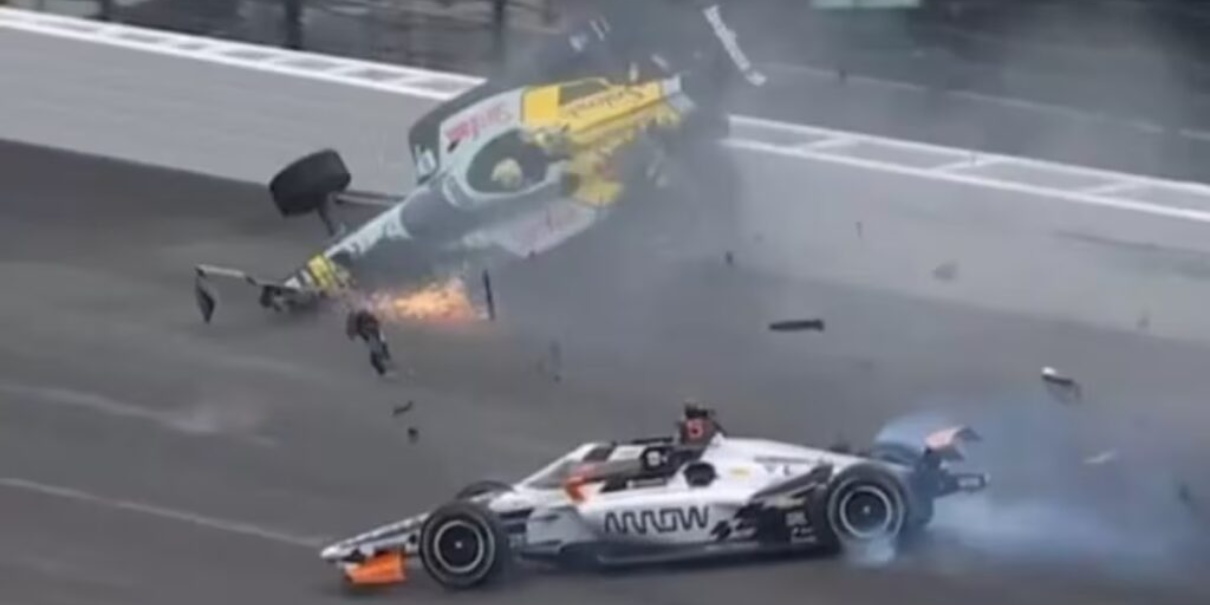 Pato O’Ward involucrado en accidente múltiple en la práctica de las 500 Millas de Indianápolis