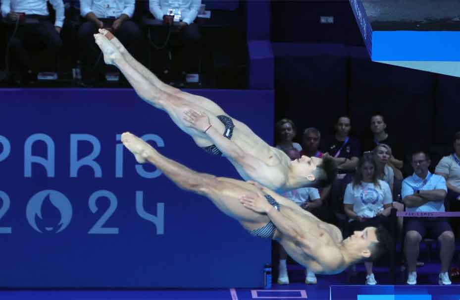 Osmar Olvera y Juan Celaya ganan MEDALLA DE PLATA en clavados en los Juegos Olímpicos de París