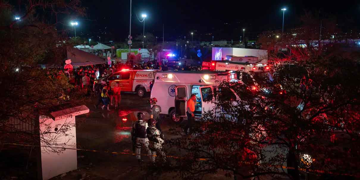 Asciende a 9 personas muertas y decenas de heridos por caída de escenario en acto político en NL