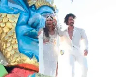 VIDEO. Galilea Montijo sufre tremendo resbalón en el Carnaval de Mazatlán