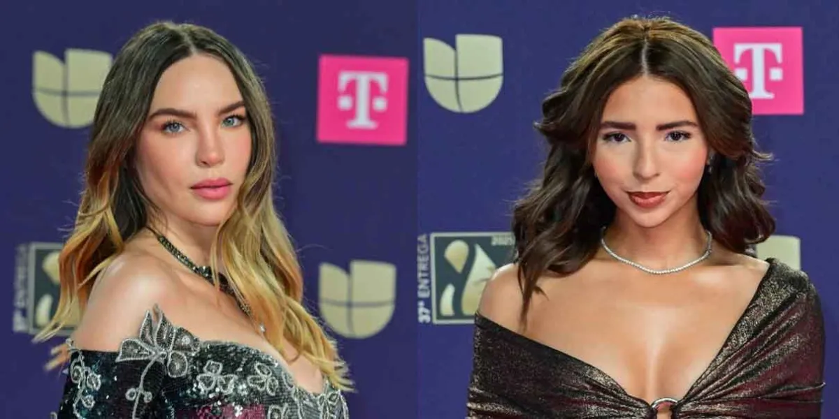 Belinda y Ángela Aguilar en la misma alfombra roja de Premio Lo Nuestro 2025
