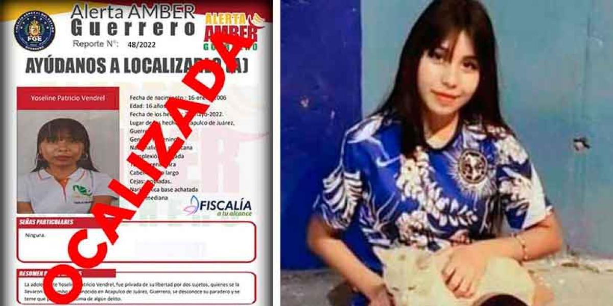 Con vida fue localizada Yoseline Patricio, joven secuestrada en Acapulco