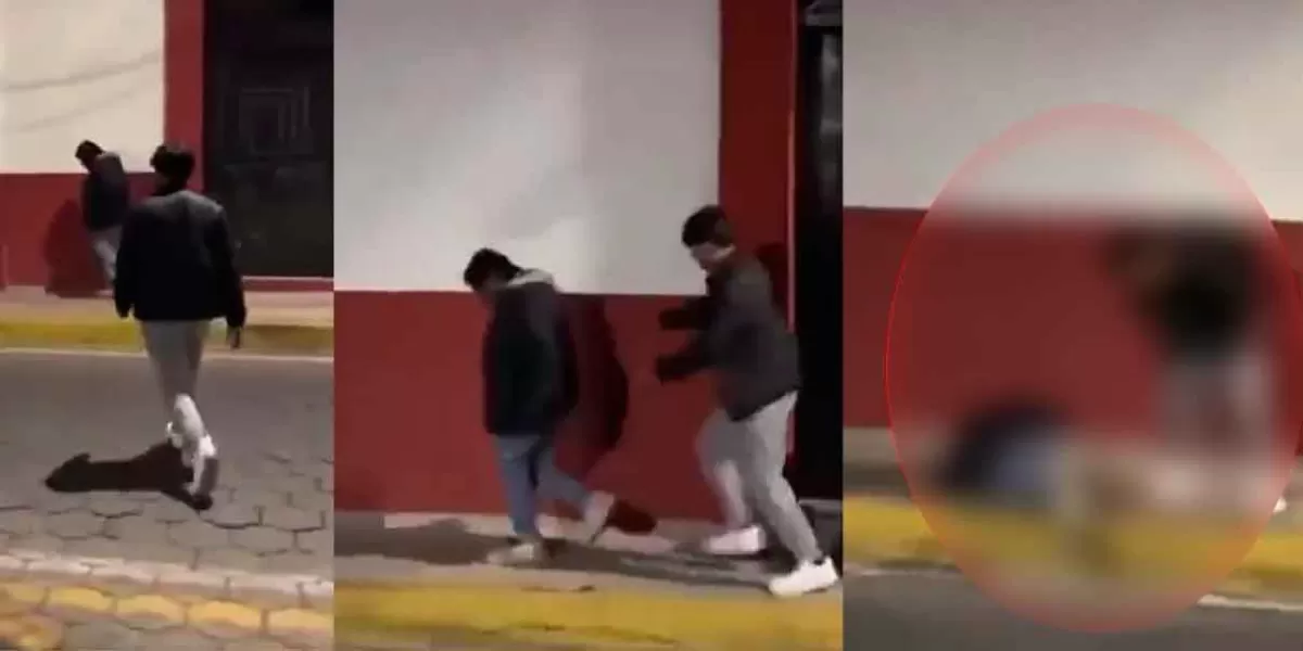  Indigente es víctima de at4que en Atlixco, joven lo patea y huye ¡COBARDE!