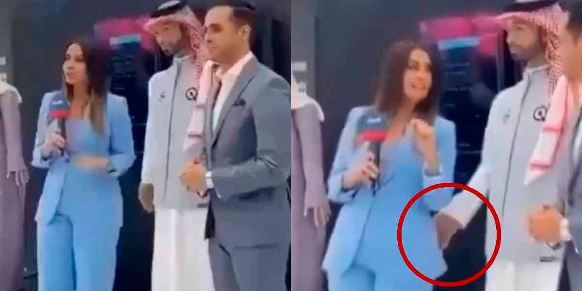 VIDEO. Reportera es acosada por un robot masculino en Arabia Saudí