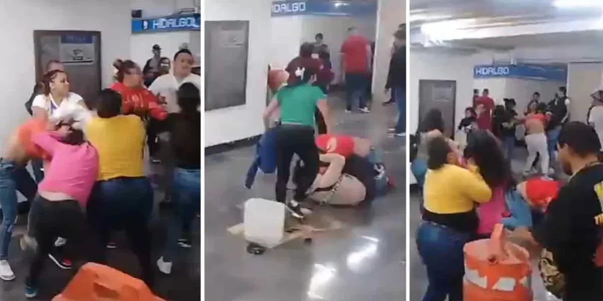 VIDEO. Se desata riña entre mujeres en la estación Hidalgo del Metro de la CDMX