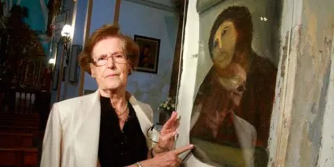 Muere Cecilia Giménez, autora de la restauración del Ecce Homo que dio la vuelta al mundo