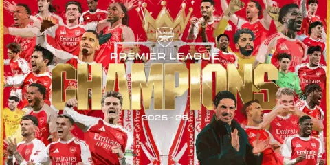 Arsenal campeón de la Premier League 2025/26 tras 22 años de espera