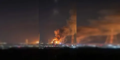 Explosión en refinería de Pemex en Oaxaca deja al menos seis lesionados