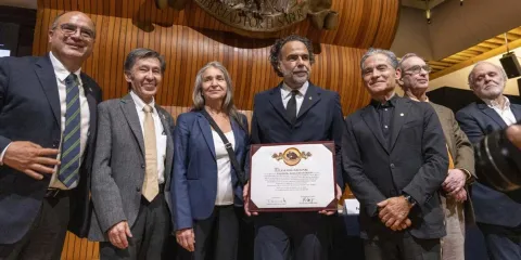 Iñárritu entra a El Colegio Nacional y defiende el cine hecho por humanos