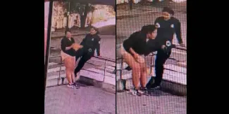 IMÁGENES SENSIBLES. Mujer policía dispara su pistola accidentalmente y hiere a su amiga en Venezuela 