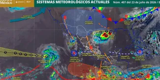 Autoridades mantienen protocolos por lluvias en México; llaman a evitar zonas de riesgo