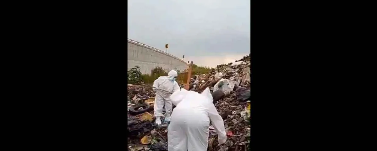 Madres buscadoras hallan a joven con mochila en canal del Edomex. VIDEO